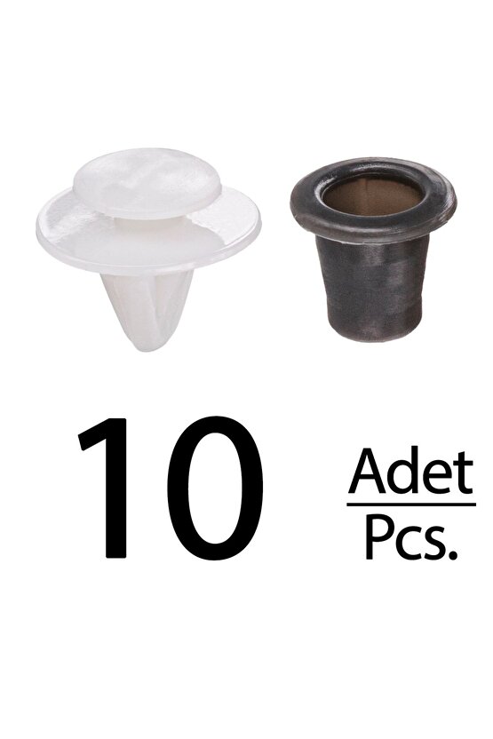 Golf 3 Transporter Skoda Fabia Peugeot için Çıta Klipsi - 10 Adet