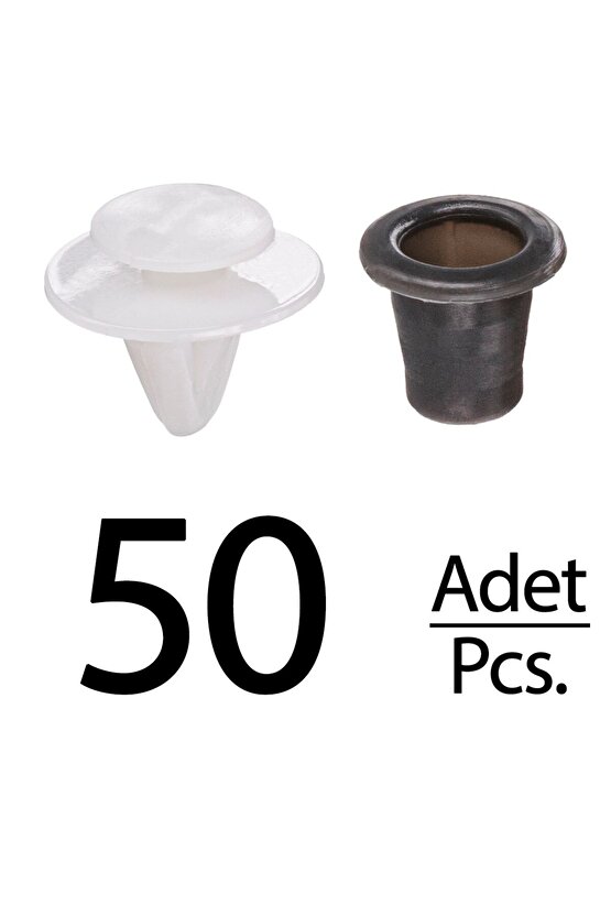 Golf 3 Transporter Skoda Fabia Peugeot için Çıta Klipsi - 50 Adet