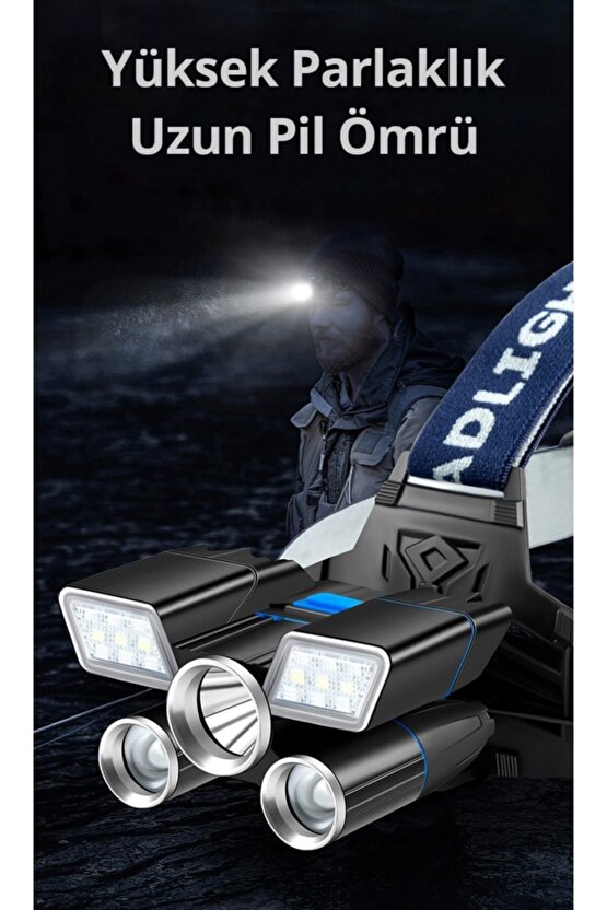 Mx-501 21 Ledli Su Geçirmez Kafa Feneri Lambası