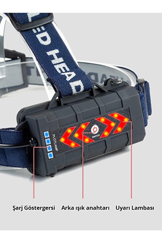 Mx-501 21 Ledli Su Geçirmez Kafa Feneri Lambası