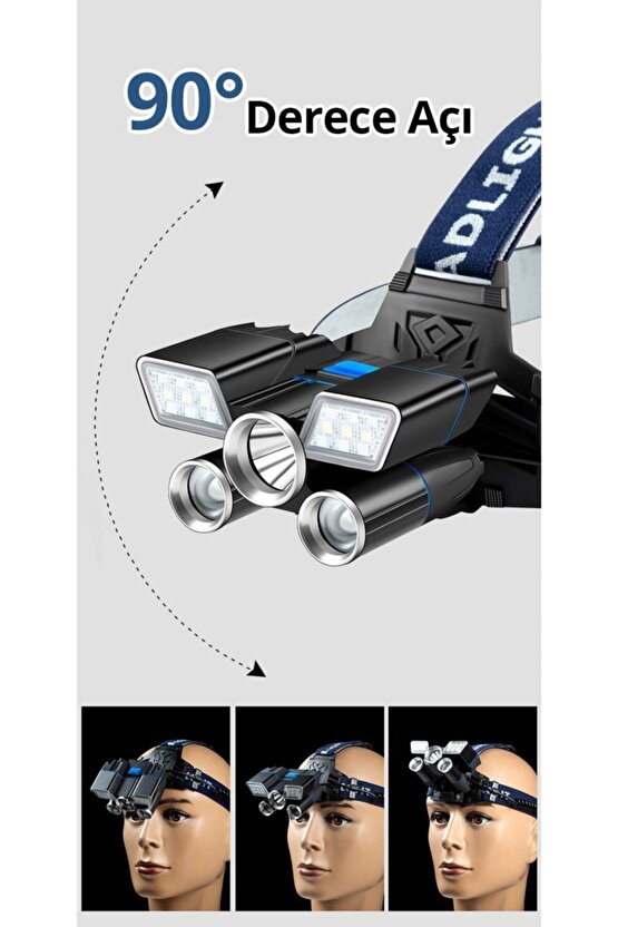 Mx-501 21 Ledli Su Geçirmez Kafa Feneri Lambası
