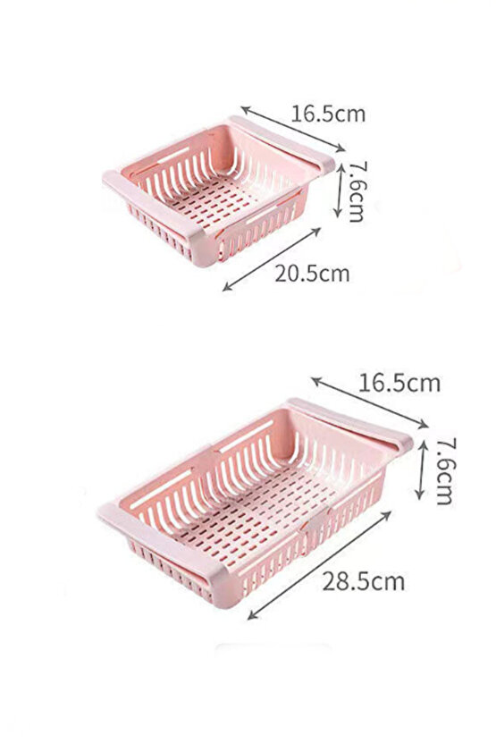 Buzdolabı Içi Geçmeli Düzenleyici Raf – Pratik Organizer, Açılır Kapanır Buzdolabı Çekmecesi
