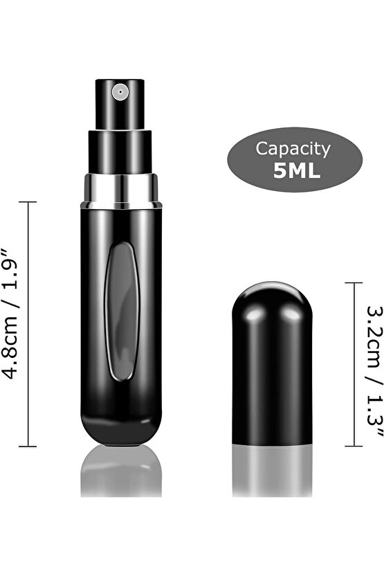 Parfüm Şişesinden Dolabilir Yedek Cep Parfüm Şişesi Aparatı, Seyahat Tipi Doldurulabilir Mini