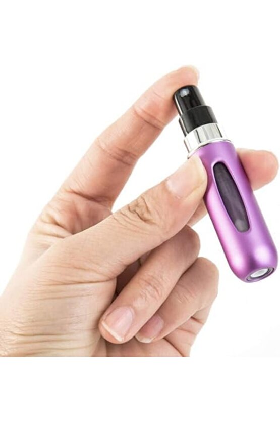 Orret Home 5 Adet Parfüm Şişesinden Dolabilir Yedek Cep Parfüm Şişesi Aparatı, Seyahat Tipi Doldurul