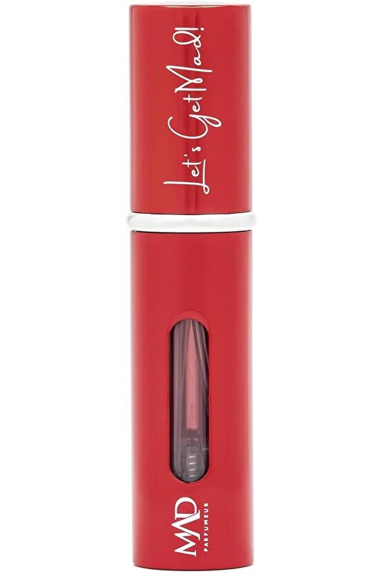 Mad Doldurulabilir 5 ml Red Cep Parfüm Şişesi – Seyahat Tipi, Taşınabilir ve Valfli Mini Parfüm Kabı
