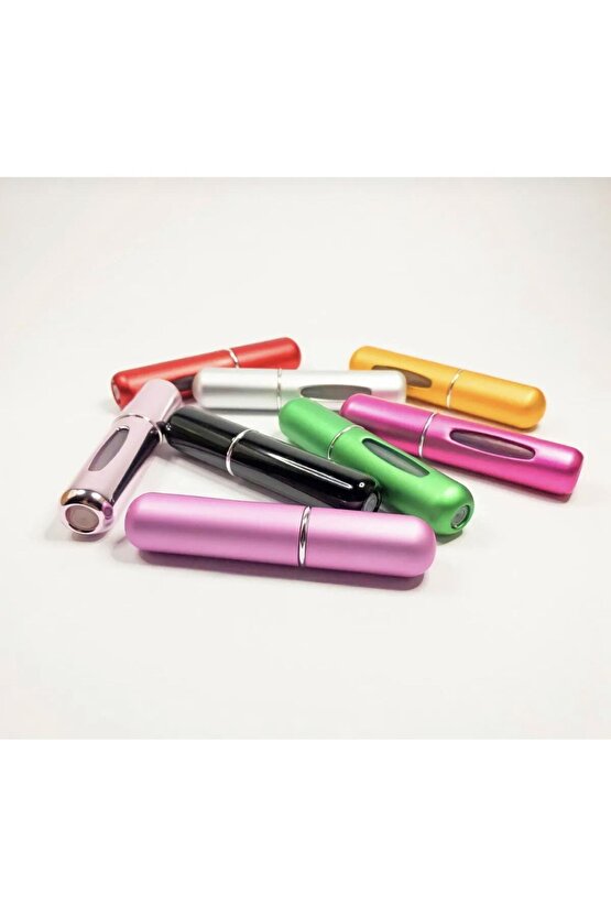 Parfüm Şişesinden Doldurulabilir Çanta Içi Kırmızı Mini Cep Parfüm Şişesi 5 Ml - 10 ml