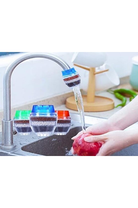 Monte Lua 5 Katmanlı Aktif Karbon Su Arıtma Aparatı, Su Filtresi Arıtma Mutfak Dokunun Filtrasyon Ak