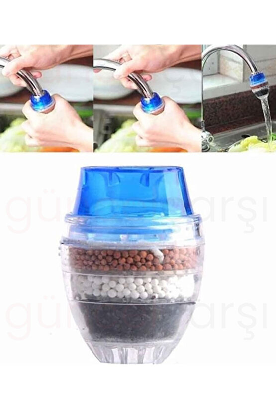 5 Katmanlı Aktif Karbon Su Arıtma Aparatı, aktif karbon filtrasyonu, Musluk Başlığı