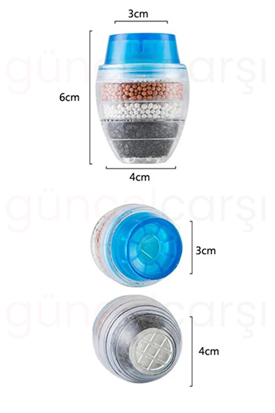 5 Katmanlı Aktif Karbon Su Arıtma Aparatı, aktif karbon filtrasyonu, Musluk Başlığı