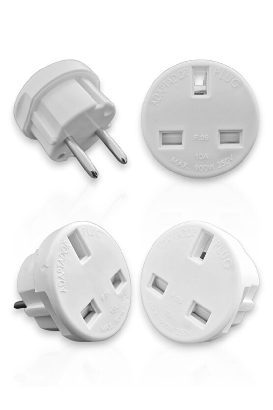 1 Adet İngiliz Fiş Adaptörü İngiltere Türkiye Priz Dönüştürücü Çevirici