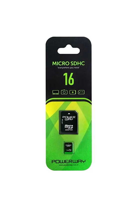POWERWAY PWR-16 16 GB MICRO SD HAFIZA KARTI (4887)