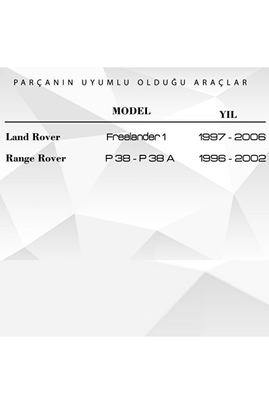 Land Rover Freelander için Sunroof Kılavuzu Ray Tamir Sağ Takımı