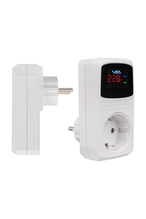 Clz192 16a 3520w Tekli Dijital Göstergeli Akım Korumalı Priz (4172)