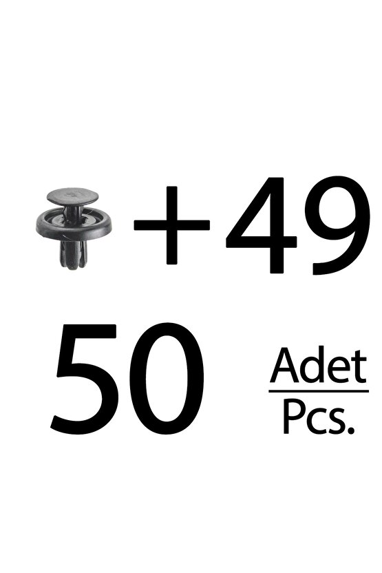 Toyota için Paspas Döşeme Alt Koruma Ve Spoiler Klipsi- 50 Adet