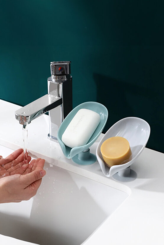 Sabunu Kutusu Dikey Su Kanallı Sabunluk Duş Sabunu Raf Banyo