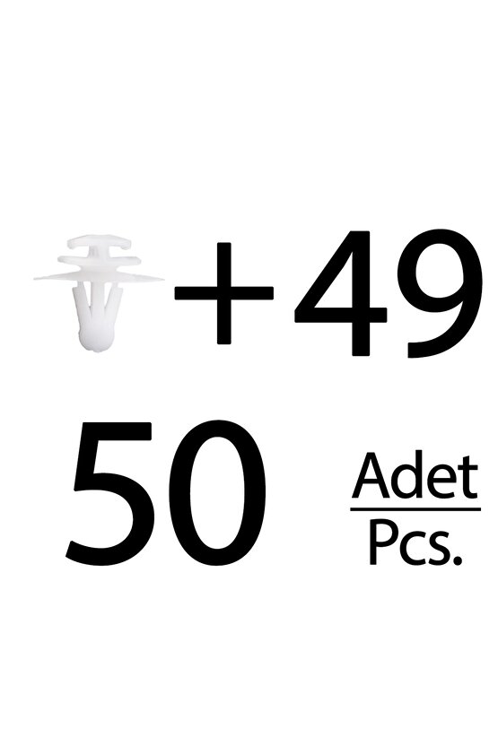 Renault için Çevre Bant Klips- 50 Adet