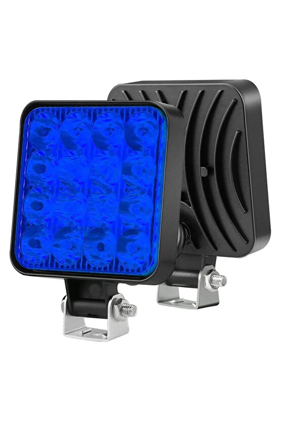 PM-25309 SUV - Off Road - Motosiklet Farı Sis Lambası Mavi LED 12 Volt 48 Watt