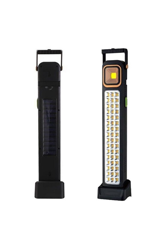 Buffer® 5 Fonksiyonlu Güneş Enerjisi İle Şarj Olabilen 48 Ledli Işıldak,Aydınlatma Pr-3838