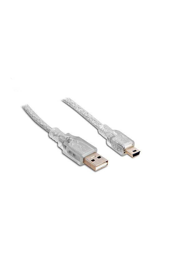 Sl-uk55 Usb2.0 5m Şeffaf Usb Am mini 5pin Kablo