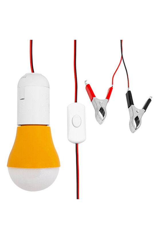 MERLED 12V LED AMPUL AKÜ MAŞALI ANAHTARLI (11050=33698) (5267)