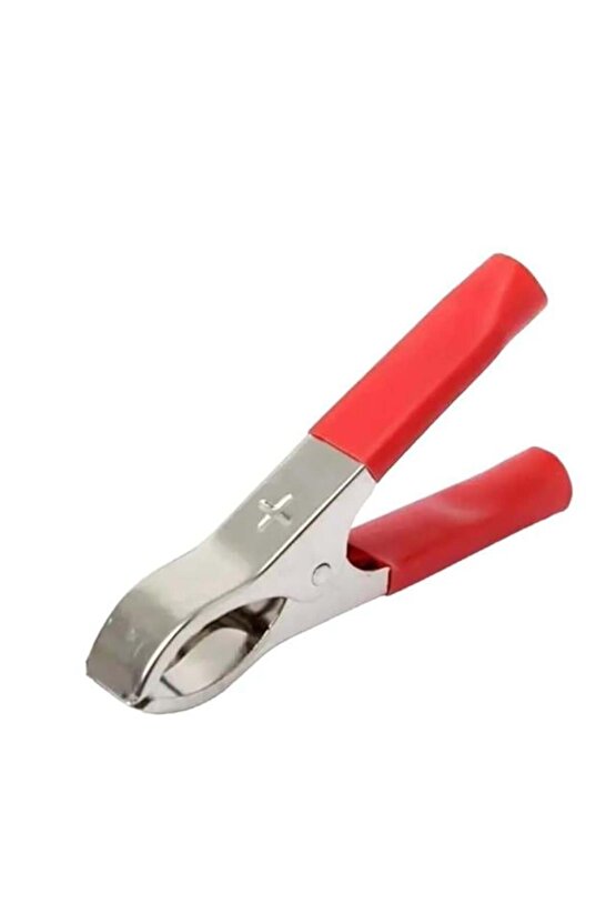 Küçük 50 Mm Kırmızı Krokodil Akü Maşası (5263)