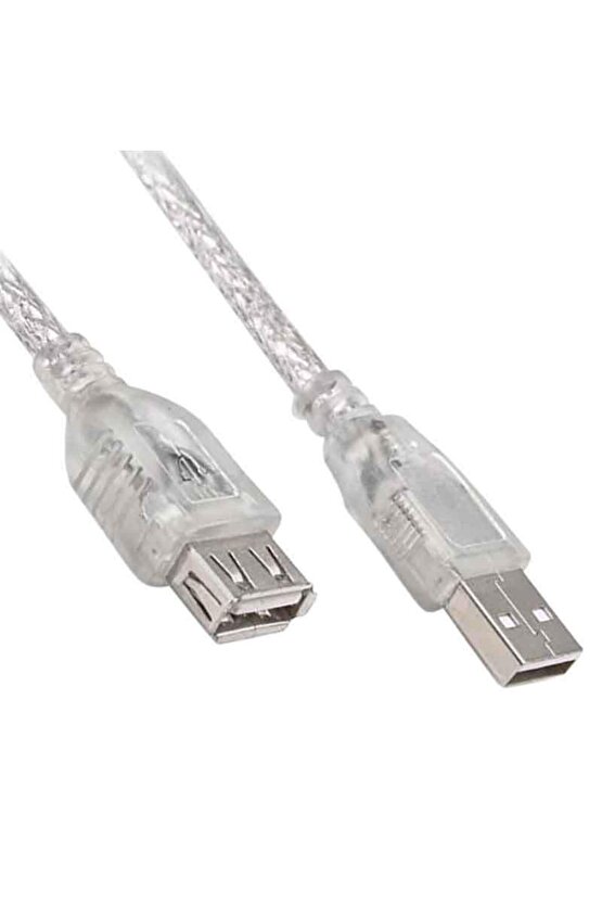 Usb 2.0 Şeffaf 10 Metre Usb Uzatma Kablosu