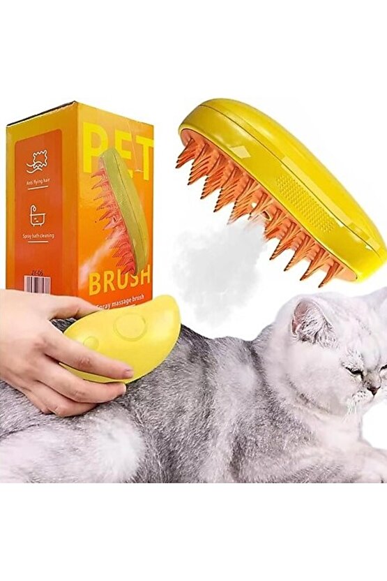 Şarjlı Soğuk Buharlı Kedi Köpek Fırçası Tarağı