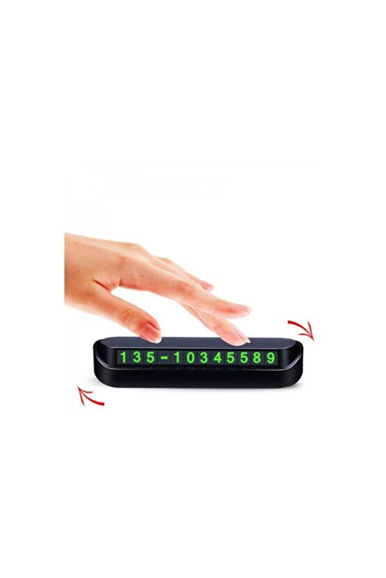 Araba Içi Numaratör Gizlenebilir Fosforlu Park Telefon Numaratör