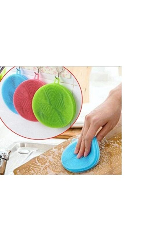 Silikon Bulaşık Yıkama Fırçası Tükenmeyen (2 ADET)