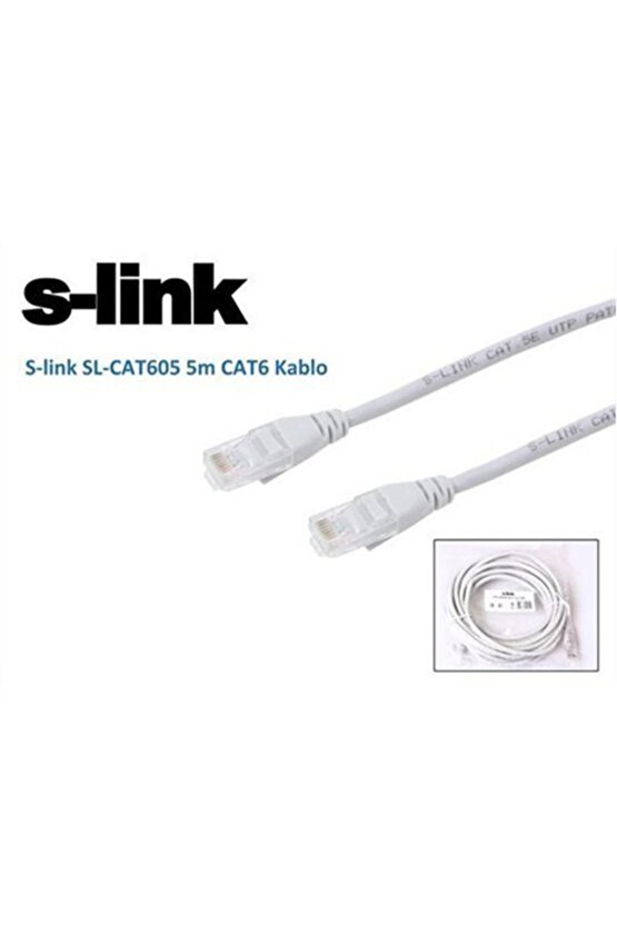 Sl-cat605 5m Cat6 Kablo 5 Adet