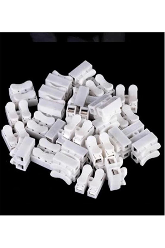 Mandallı Vidasız Sıra Buat Kablo Klemens Basmalı Tip 2 li 2 pin 10li Paket