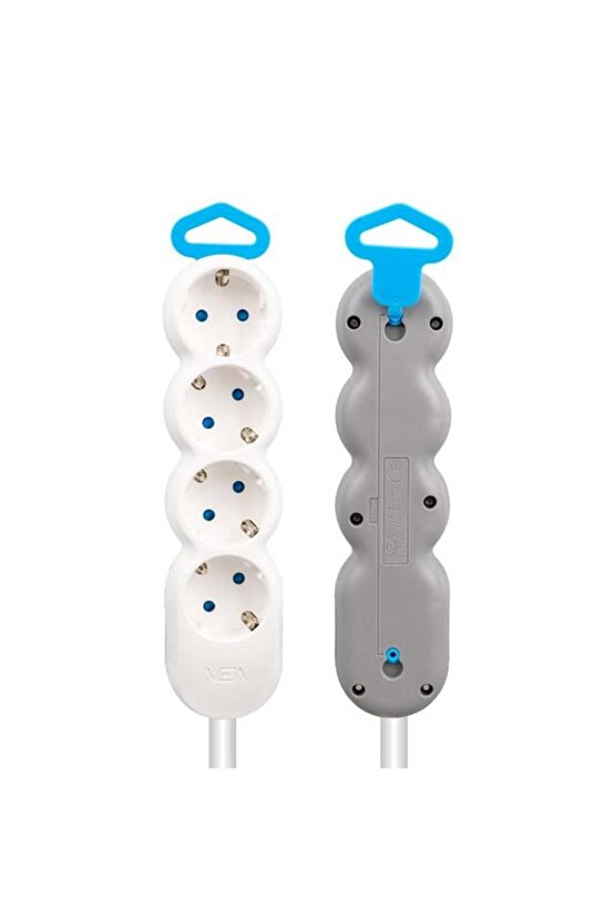 Vea Ve-2S4N 4Lü 1.5 Metre Kablolu Grup Priz