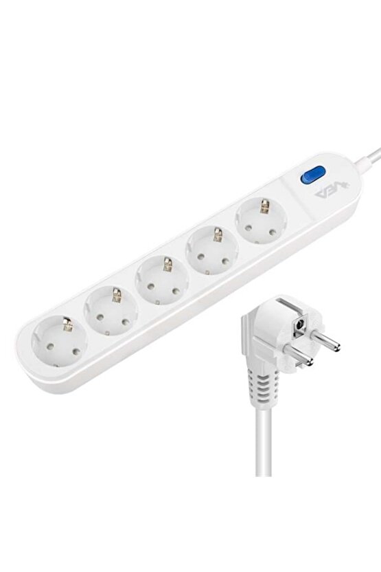 M3LFS- vea ve-vega105 a class 5li anahtarli 1.5 metre akim korumali grup priz (made in malaysia