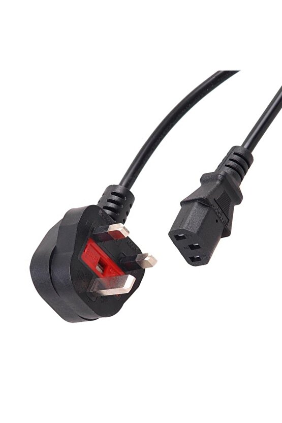 3x0.75mm 1.5m C7 Güç Kablosu – İngiliz Fiş Uyumlu