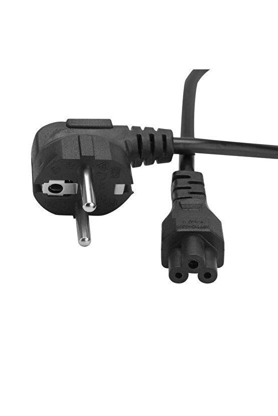 1.5m C5 Yonca Kablo 3x0.75mm – Laptop & Adaptör Güç Kablosu