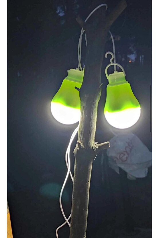 USB 5 Volt 5 Watt LED Ampul – 1 Metre Kablolu, Kamp ve Acil Durum Beyaz Işık