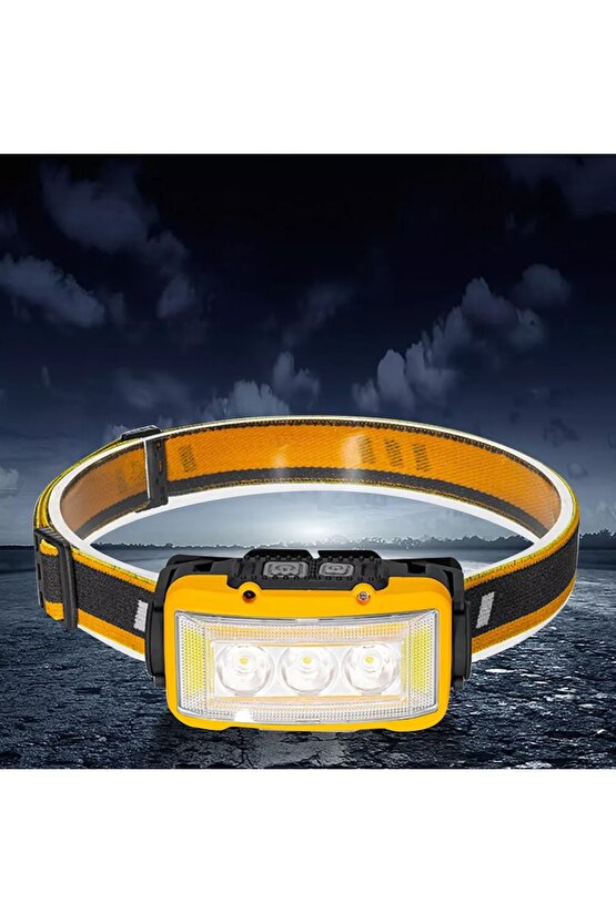 10W Sensörlü 11 Modlu Kafa Lambası – 24 Beyaz SMD, 6 Kırmızı SMD, 1 Power LED