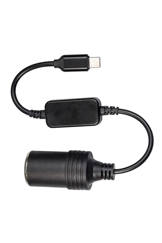 USB 2.0 5V–2A to 12V–0.8A Dönüştürücü – Araç Çakmak Fişi Dişi Çevirici Güç Adaptörü