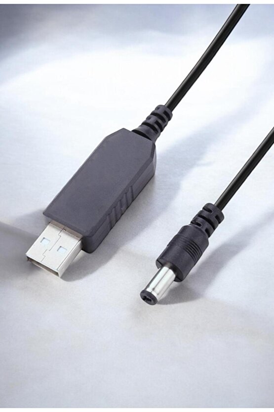 USB to DC 5.5x2.5mm Uçlu 9V – 1A Dönüştürücü Adaptör – 5V’tan 9V’a Gerilim Yükseltici Kablo