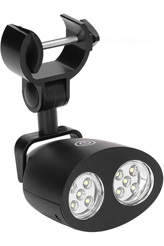 Pilli Bisiklet Farı 10 LED’li | 450 Lümen 4W Mangal ve Kamp Lambası