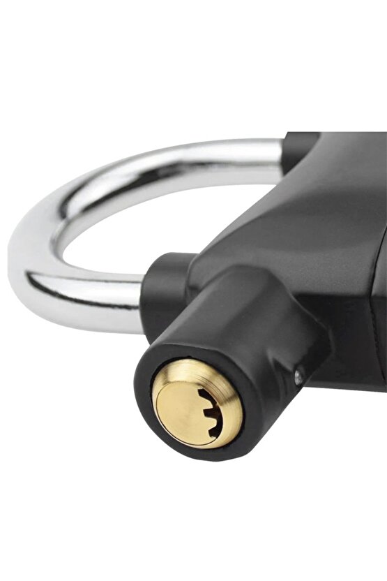 Sesli Alarm Özellikli 110 Desibel Asma Kilit | Hırsızlığa Karşı Akıllı Güvenlik Kilidi