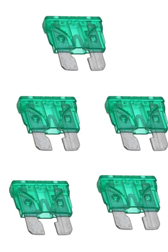 5 ADET - 30 Amper Bıçaklı Oto Sigorta – Güçlü Akım Koruması İçin İdeal Seçim