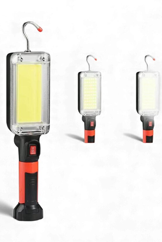 20 Watt COB LED Çalışma Lambası – Şarjlı, Güçlü Işık, Manyetik Ayaklı