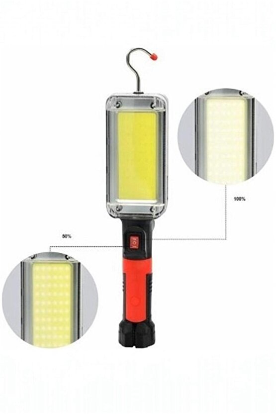 20 Watt COB LED Çalışma Lambası – Şarjlı, Güçlü Işık, Manyetik Ayaklı