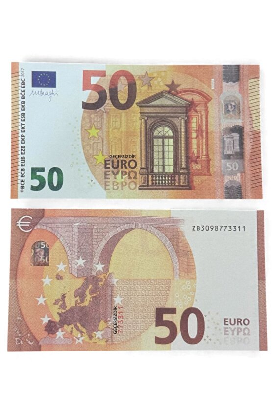 2 Deste 50 € + 2 Deste 100 € 4 lü Euro Seti – Düğün, Kına, Parti, Film ve Film İçin Şaka Parası