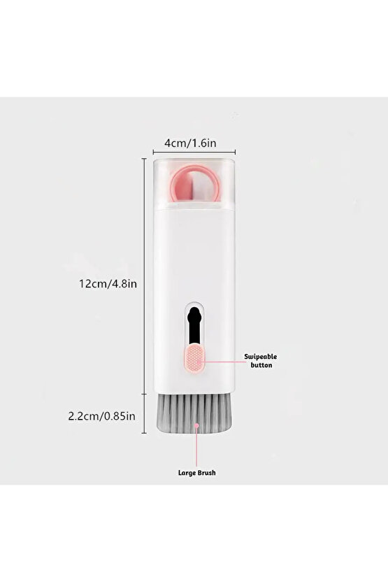 7-in-1 bilgisayar klavye temizleyici fırça kiti kulaklık temizleme kalem kulaklık klavye temizleme