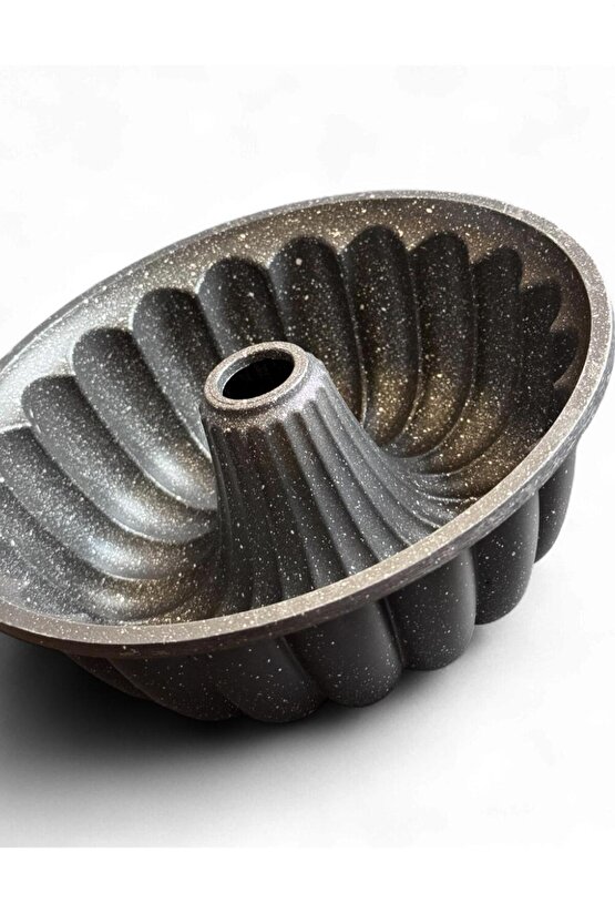 25 cm Granit Desenli Orta Delikli Kek Kalıbı – Yapışmaz, Yanmaz, Desenli kek kalıbı