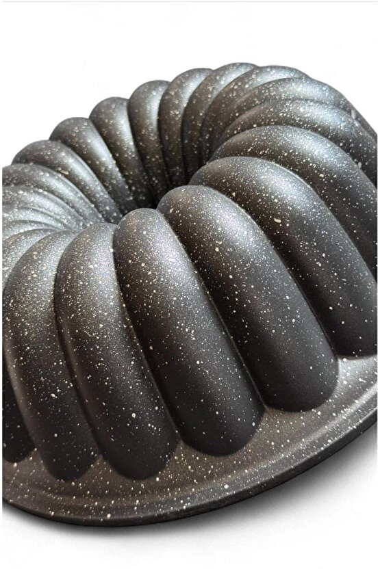 25 cm Granit Desenli Orta Delikli Kek Kalıbı – Yapışmaz, Yanmaz, Desenli kek kalıbı