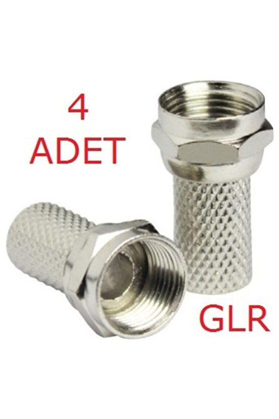 F Konnektör Uydu Çanak Anten Kablosu Jakı (4 Adet)