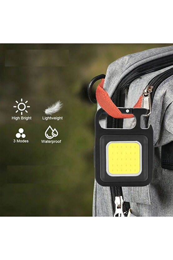 Şarj Edilebilir Mıknatıslı Çok Amaçlı Pratik Kamp ve Acil Durum Feneri NAPOLYON MİNİ COB LED